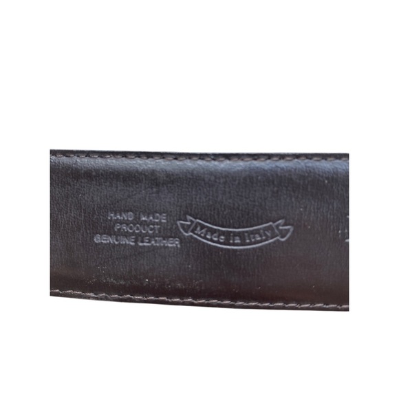 Ermenegildo Zegna Dark Leather Brown belt size 38 - Picture 7 of 9